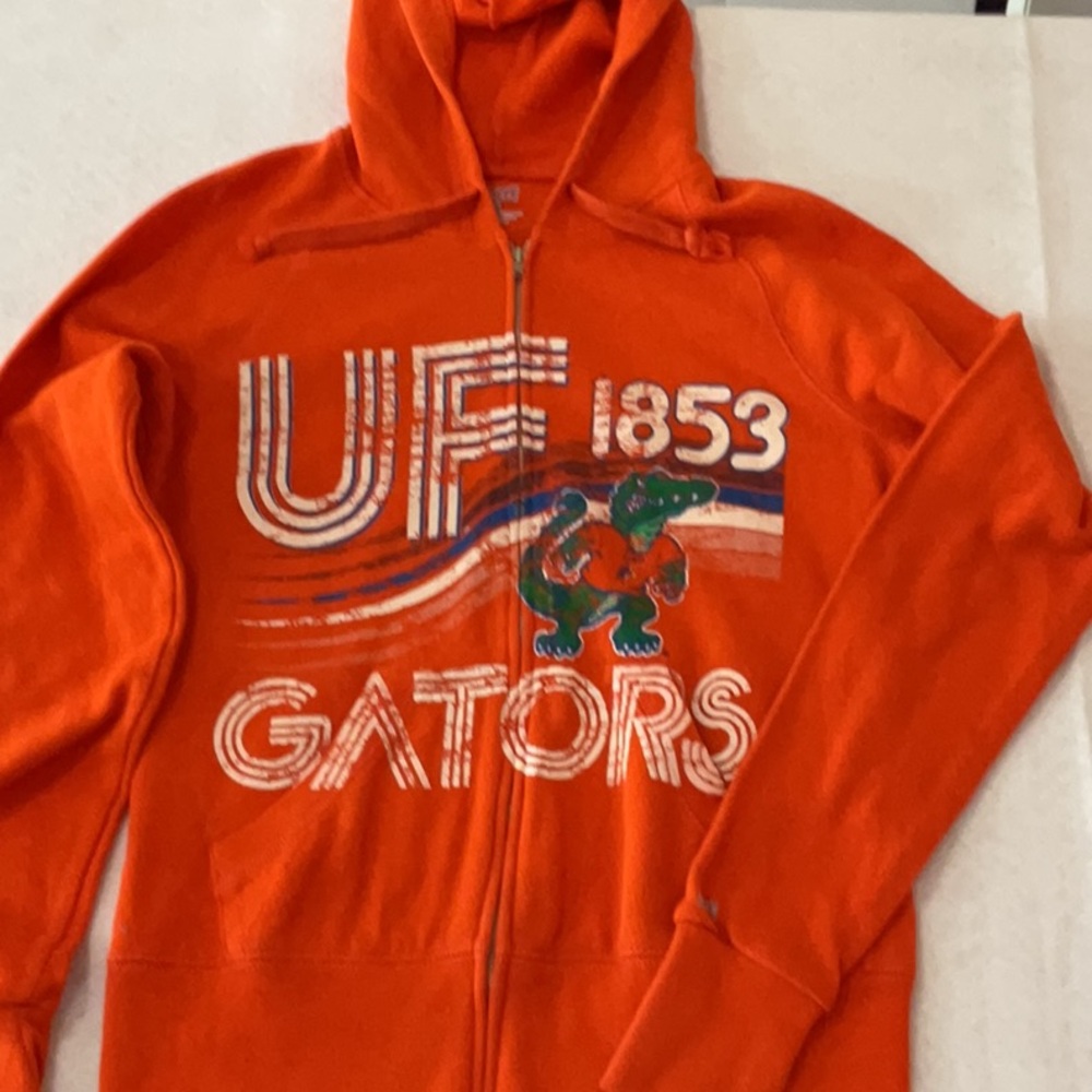 Florida Gators Orange Zip-Up Hoodie with  Logo READ SIZING NOTE